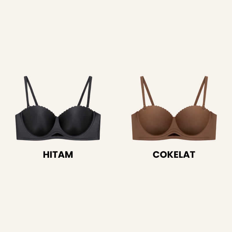 URU Yours - HandLift Bra Push-Up Ultra 2-in-1 busa tebal bahan lembut