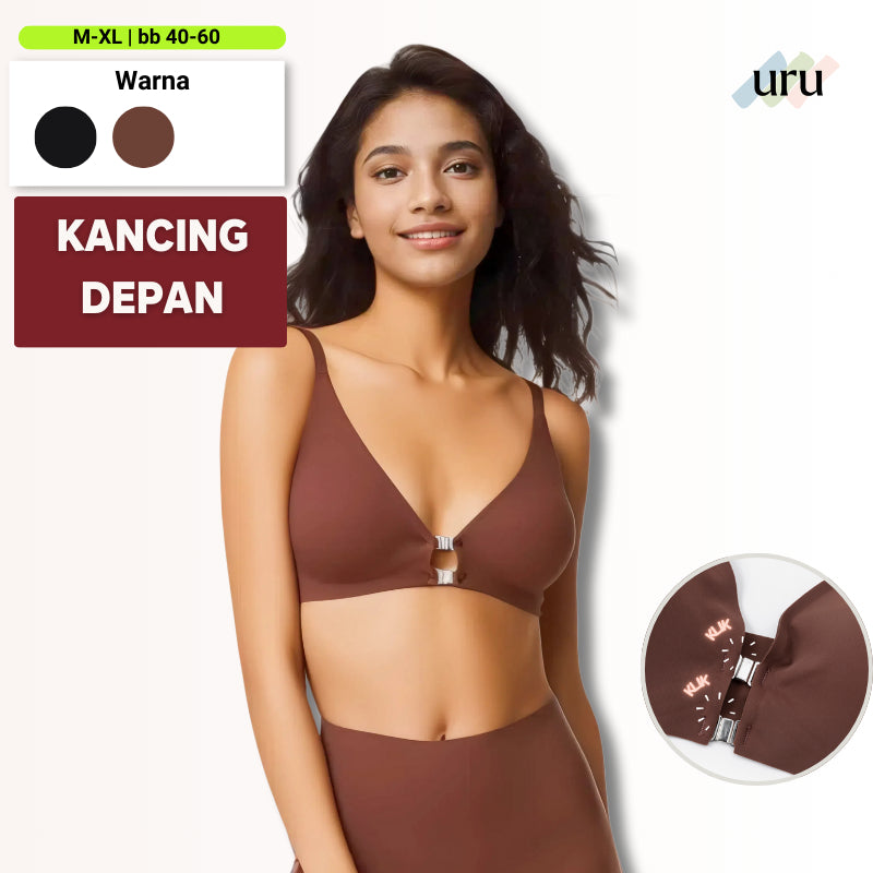 URU YOURS - Magnetik dua baris Bra | bralette kancing depan bh seksi Bra menyusui
