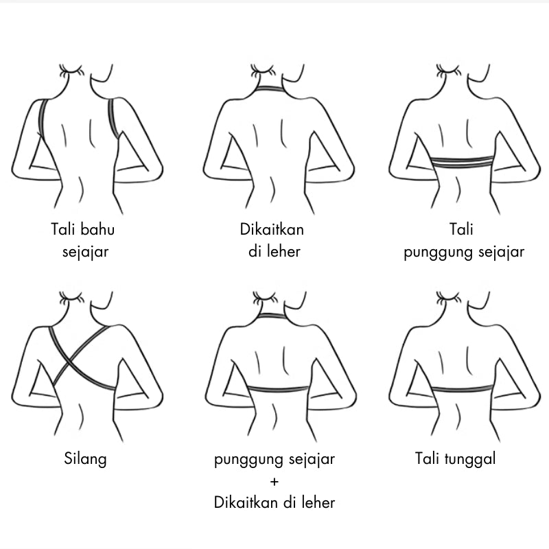 URU Yours - Bra Silikon Tempel Tanpa Tali - Perekat Kuat & Efek Push-Up Maksimal