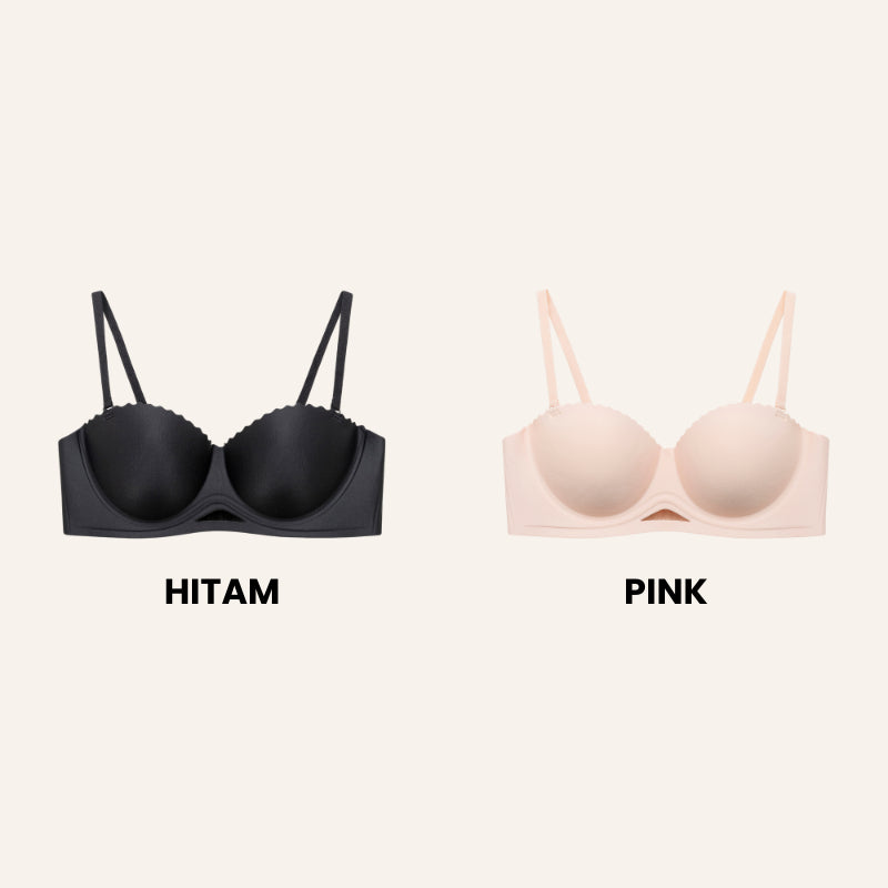 URU Yours - HandLift Bra Push-Up Ultra 2-in-1 busa tebal bahan lembut