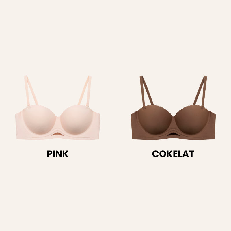 URU Yours - HandLift Bra Push-Up Ultra 2-in-1 busa tebal bahan lembut