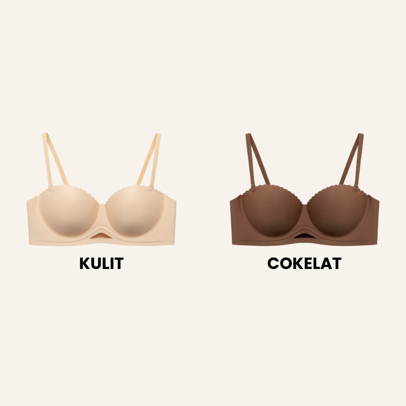 URU Yours - HandLift Bra Push-Up Ultra 2-in-1 busa tebal bahan lembut