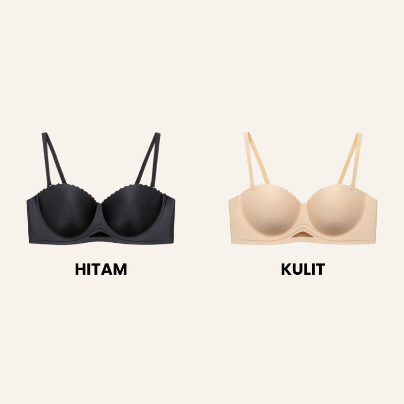 URU Yours - HandLift Bra Push-Up Ultra 2-in-1 busa tebal bahan lembut