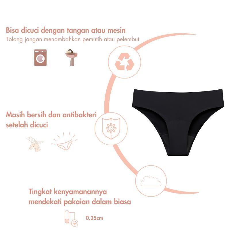 URU Celana Dalam Periode BFF | Desain 4 Lapis Dipatenkan | Solusi Bebas Pembalut dalaman wanita