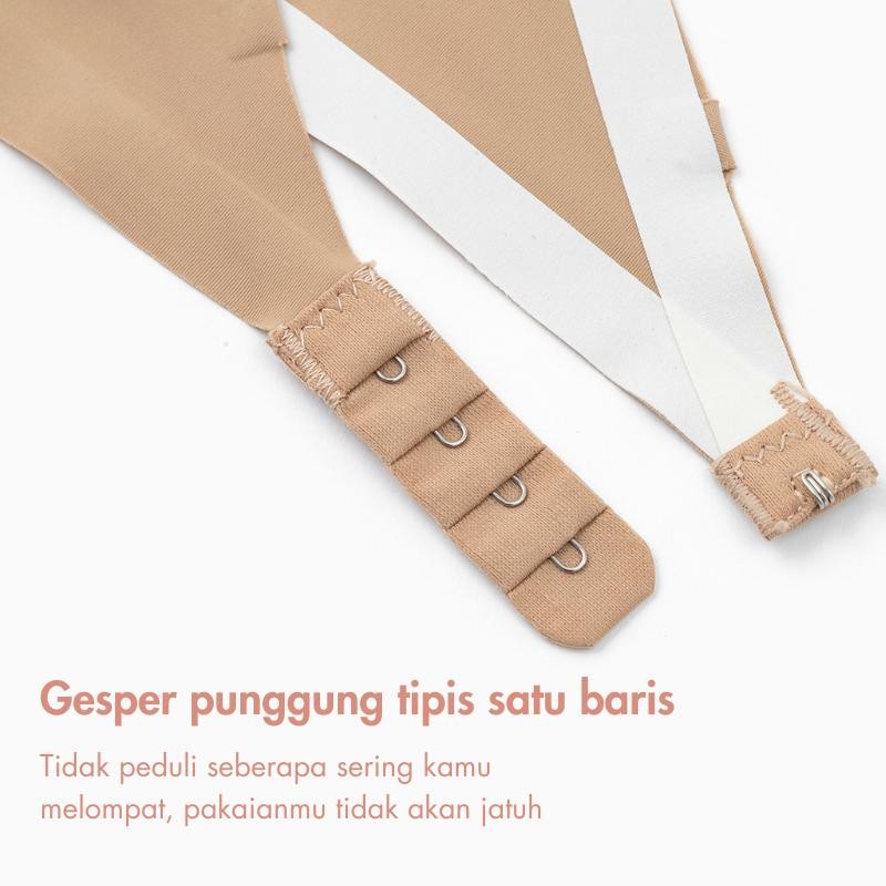URU REAL - Bra Tanpa Tali 100% Anti Selip | Wireless Premium bh spandex nylon Lembut strapless bra
