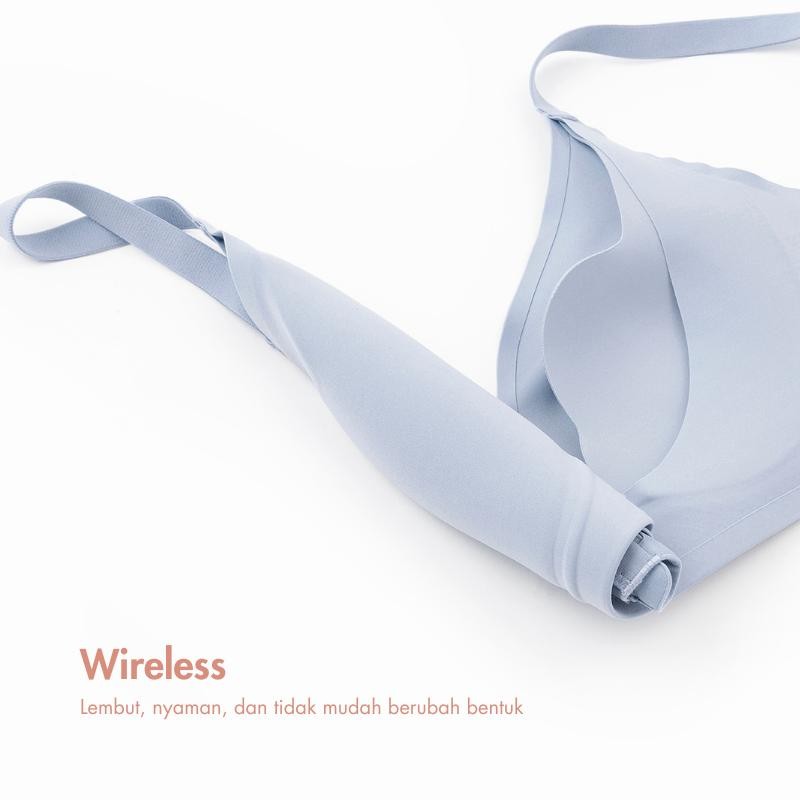 URU W-Support Bunga Bra | Bh Wanita Tipis Seamless Kualitas Jepang tanpa kawat push up nylon