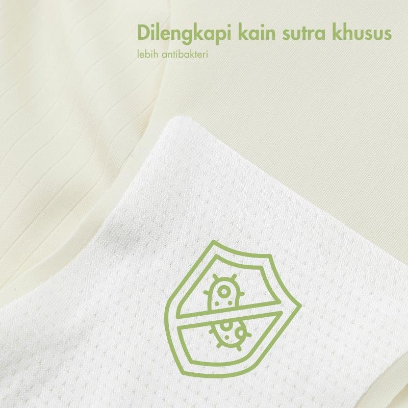 URU Yours - Celana dalam penopang URU Yours Peach (Pinggang tinggi-tengah) Busa Lembut