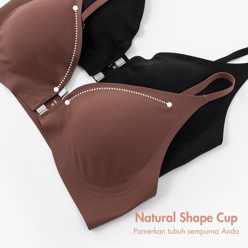 URU YOURS - Magnetik dua baris Bra | bralette kancing depan bh seksi Bra menyusui