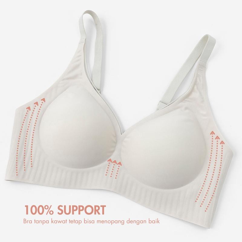 URU Bra Renda Halus + Support Jelly Seksi & Natural Jumbo Size bra khusus naikin payudara