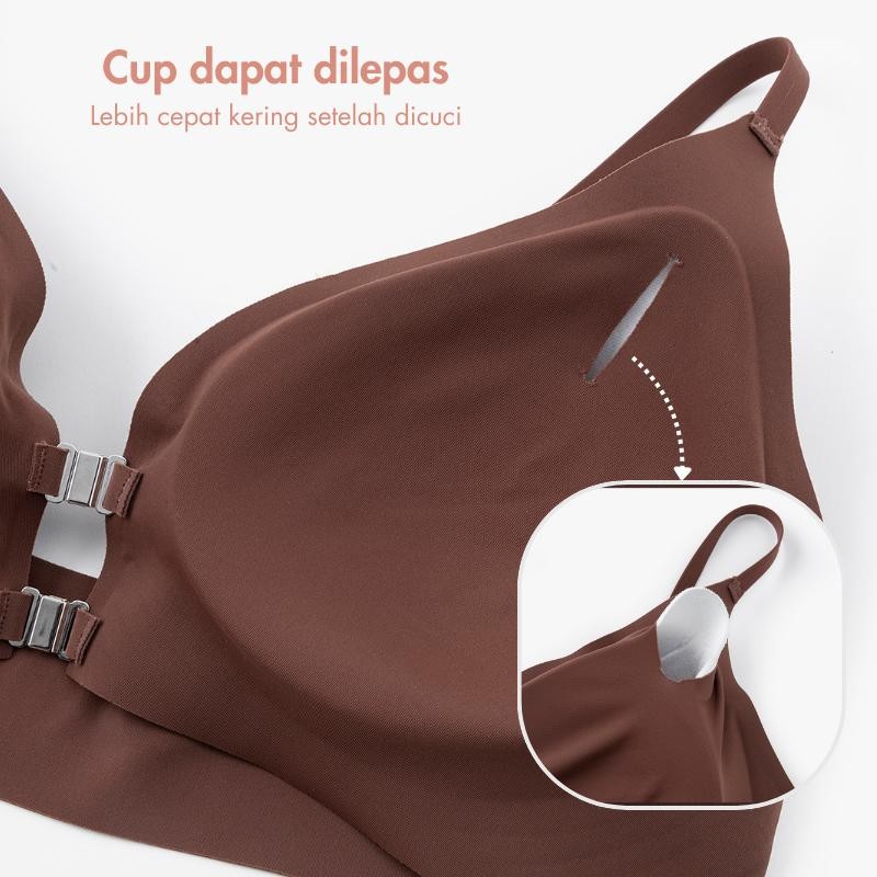 URU YOURS - Magnetik dua baris Bra | bralette kancing depan bh seksi Bra menyusui