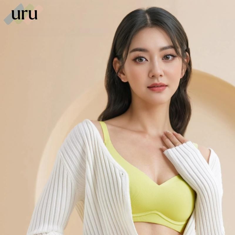 URU W-Support Bunga Bra | Bh Wanita Tipis Seamless Kualitas Jepang tanpa kawat push up nylon