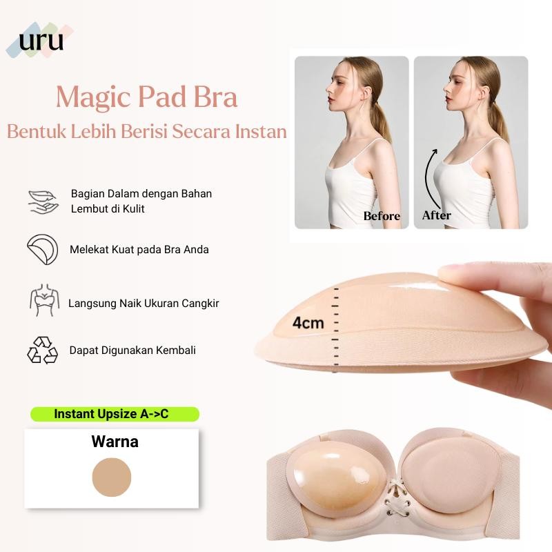 URU Magic Pad | Push Up Pushup dan Upsize | Insert Padding Seamless Invisible