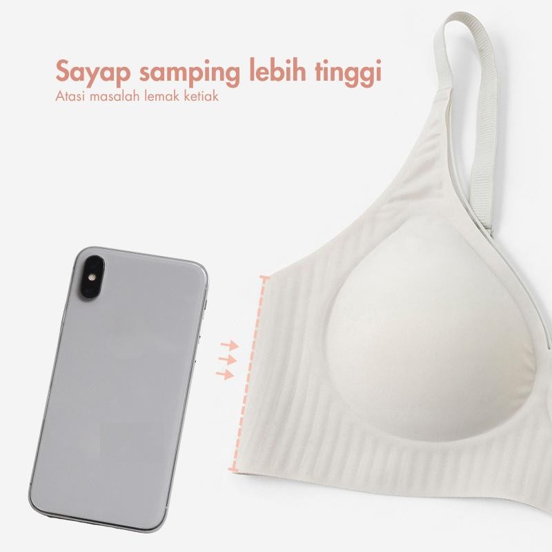 URU Bra Renda Halus + Support Jelly Seksi & Natural Jumbo Size bra khusus naikin payudara