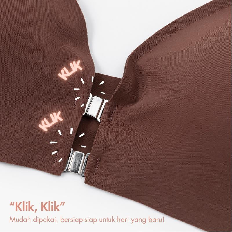 URU YOURS - Magnetik dua baris Bra | bralette kancing depan bh seksi Bra menyusui