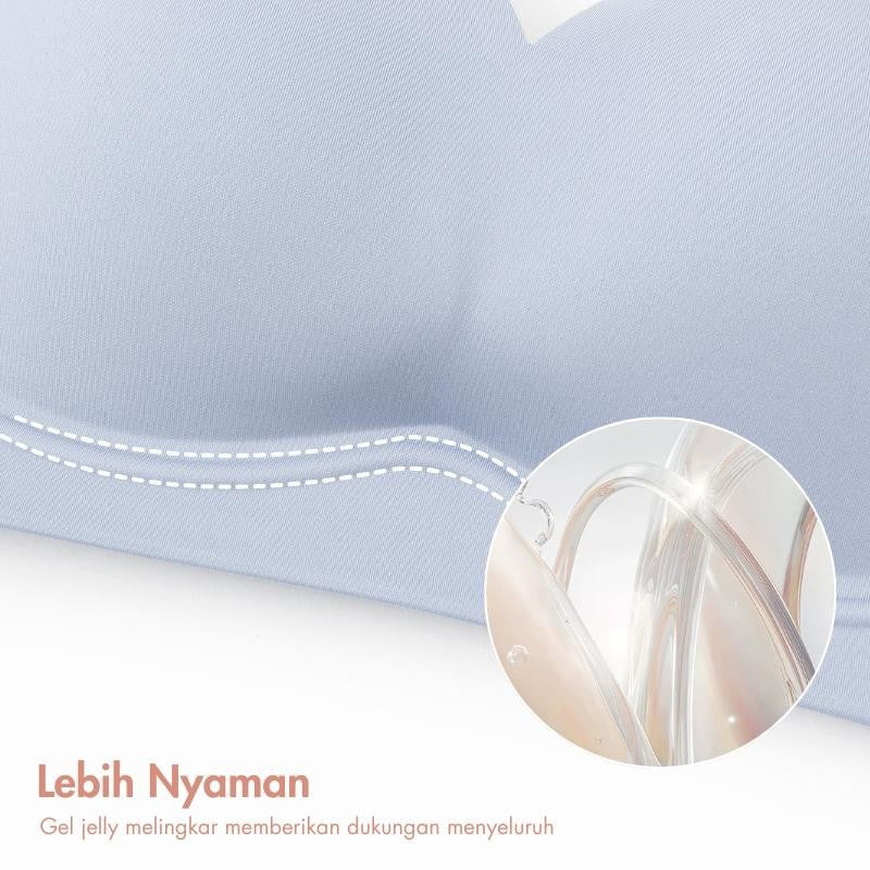 URU W-Support Bunga Bra | Bh Wanita Tipis Seamless Kualitas Jepang tanpa kawat push up nylon