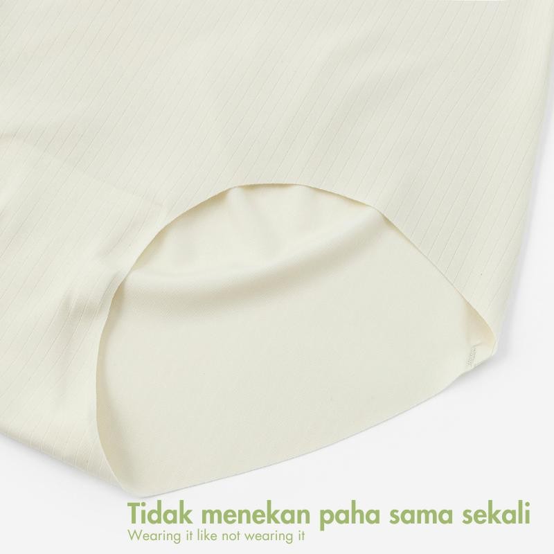 URU Yours - Celana dalam penopang URU Yours Peach (Pinggang tinggi-tengah) Busa Lembut