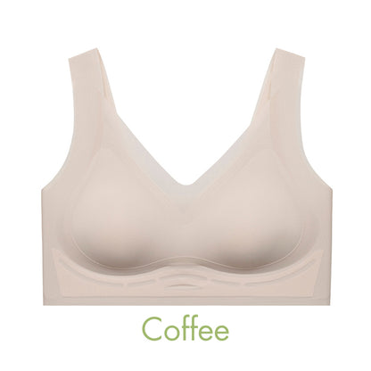 URU [2PCS] Diamond Collagen+ Bra | Bh wanita Busa tipis seamless Lembut tanpa kawat