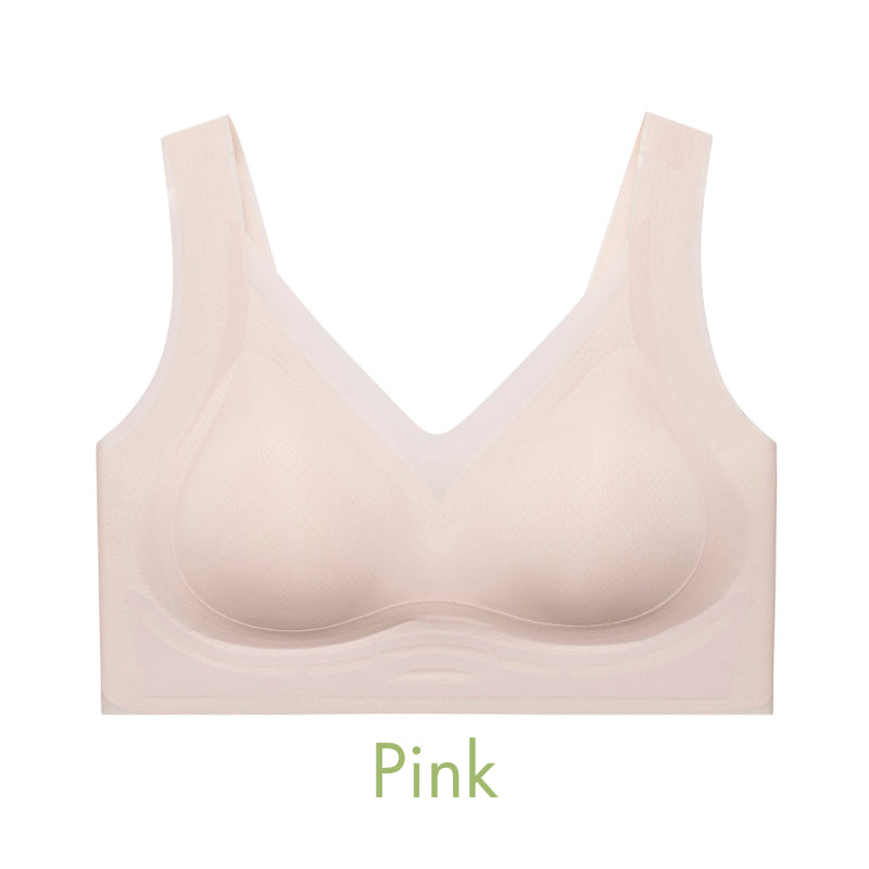 URU [2PCS] Diamond Collagen+ Bra | Bh wanita Busa tipis seamless Lembut tanpa kawat