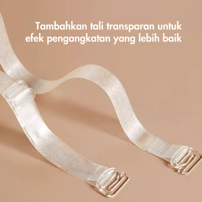 URU Yours - Bra Silikon Tempel Tanpa Tali - Perekat Kuat & Efek Push-Up Maksimal