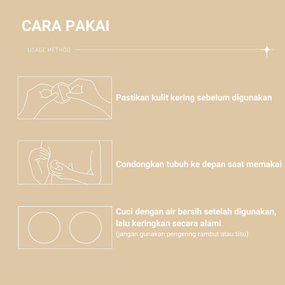 URU InviStick Silicone Nipple Cover Invisible– Daya rekat super kuat, tetap menempel sepanjang hari