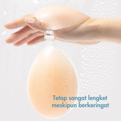 URU Yours - Bra Silikon Tempel Tanpa Tali - Perekat Kuat & Efek Push-Up Maksimal