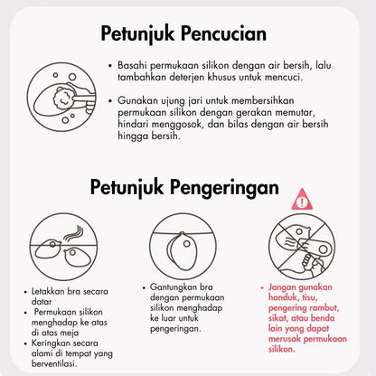 URU Yours - Bra Silikon Tempel Tanpa Tali - Perekat Kuat & Efek Push-Up Maksimal